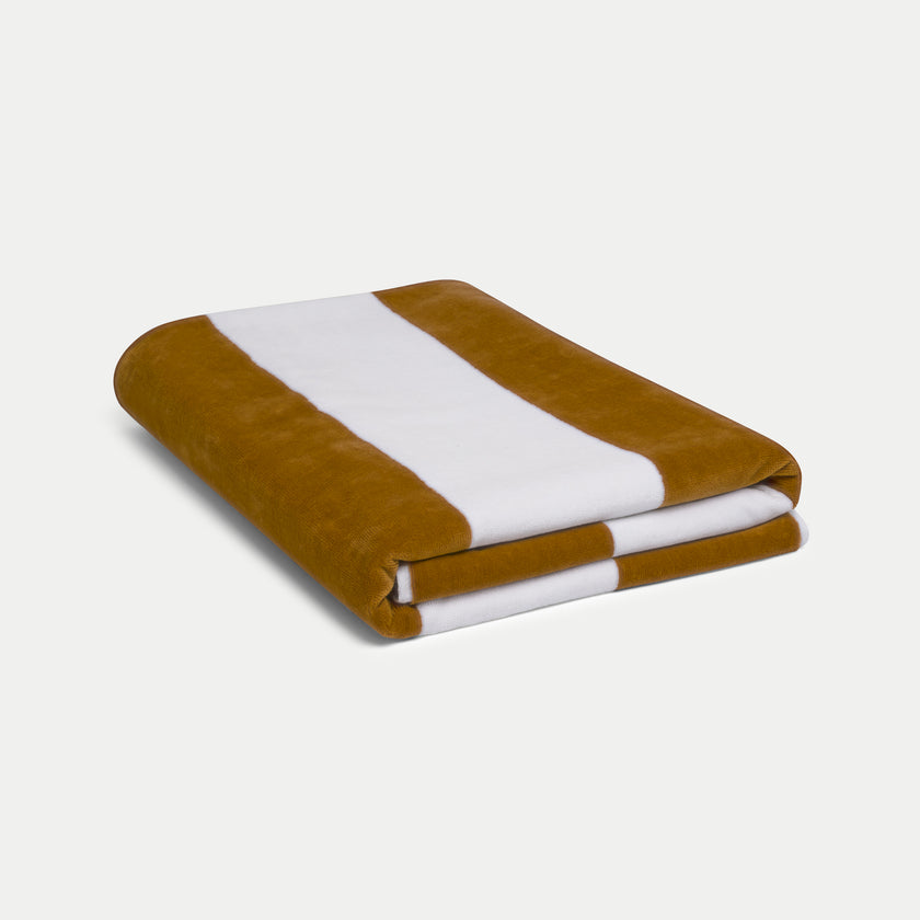 DOUXE Hotel Beach Towel Mustard 100x180 cm