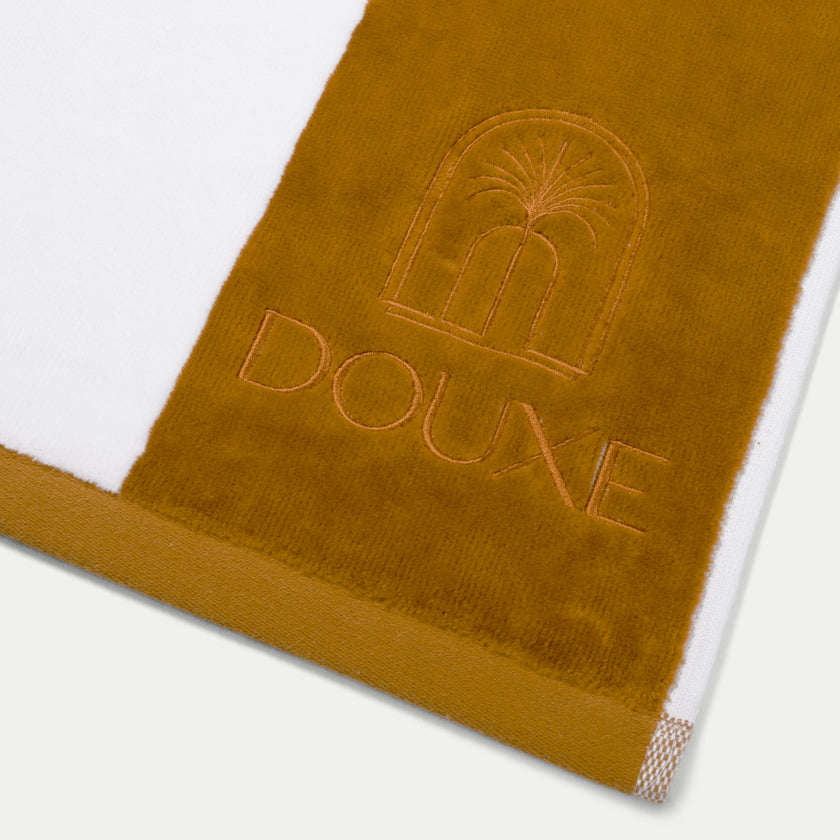 DOUXE Hotel Beach Towel Mustard 100x180 cm
