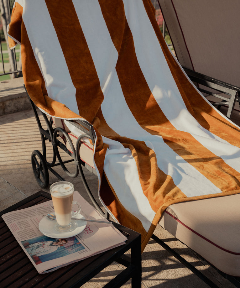 DOUXE Hotel Beach Towel Mustard 100x180 cm