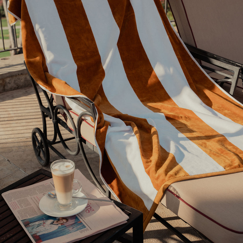 DOUXE Hotel Beach Towel Mustard 100x180 cm