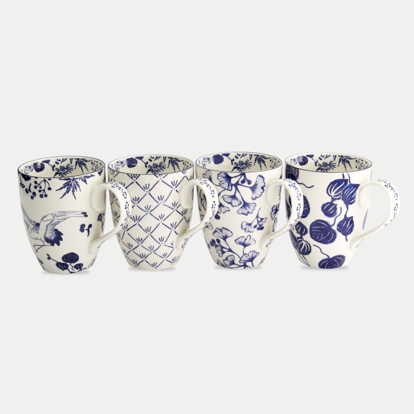 Tokyo Design Studio – Flora Japonica Mug Set (4-piece)