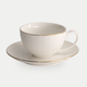 Tokyo Design Studio – Nippon White Gold Rim Star Lines Cup & Saucer Set (8-piece)