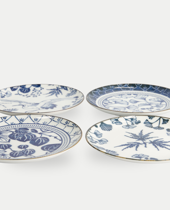 Tokyo Design Studio – Flora Japonica Plate Set (4-piece)