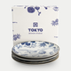 Tokyo Design Studio – Flora Japonica Plate Set (4-piece)