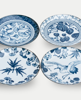 Tokyo Design Studio – Flora Japonica Plate Set (4-piece)