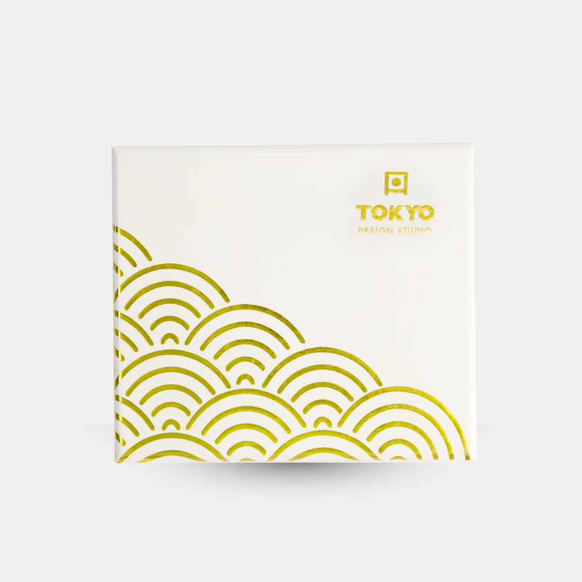 Tokyo Design Studio – Nippon White Gold Rim Star Lines Cup & Saucer Set (8-piece)