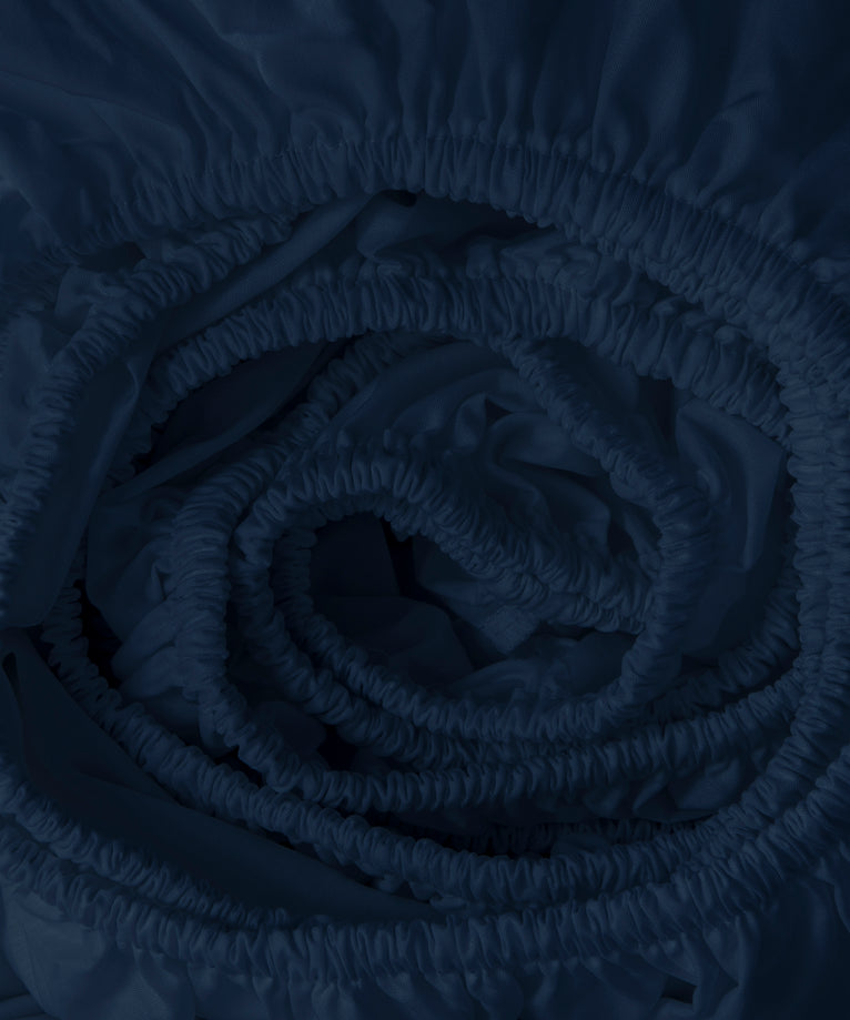 Duvet Cover Set & Fitted Sheet Sateen | Harbour Blue