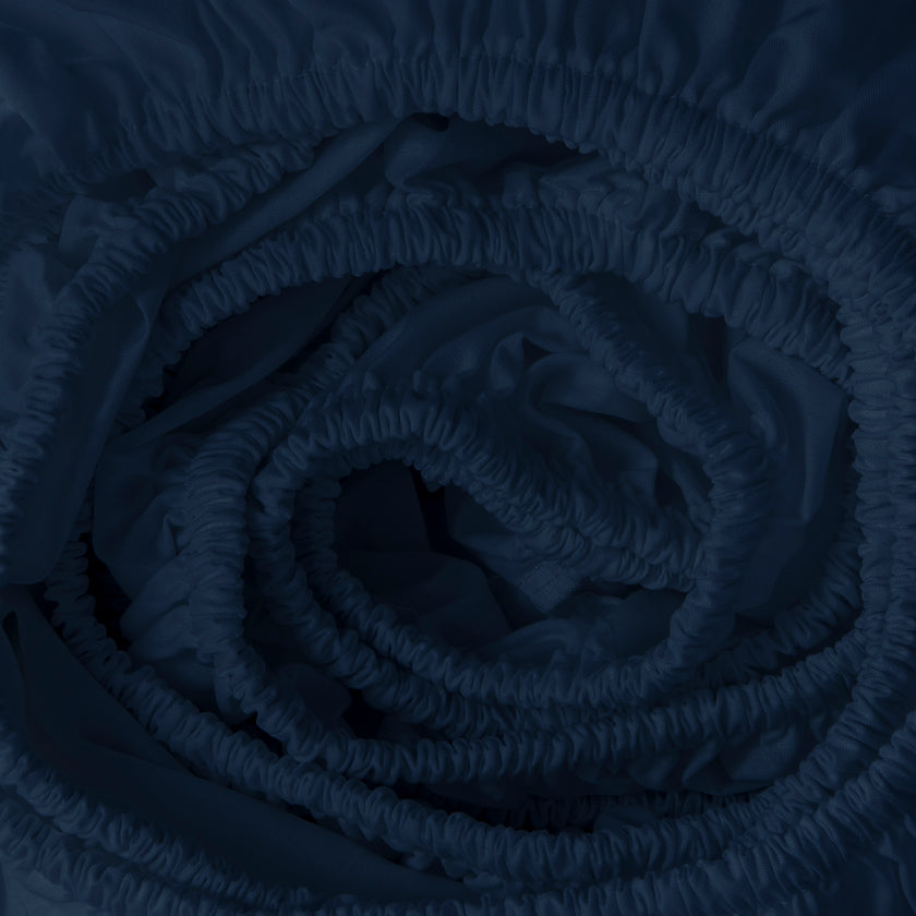 Duvet Cover Set & Fitted Sheet Sateen | Harbour Blue