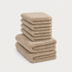 Guest towel zero-twist cotton 30x30 cm (4 pcs) + 40x60 cm (2 pcs) | Latte