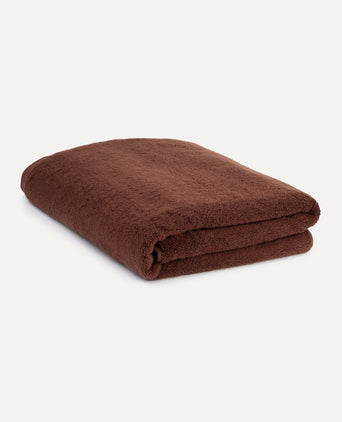 Towel zero-twist cotton 100x150 cm | Chestnut
