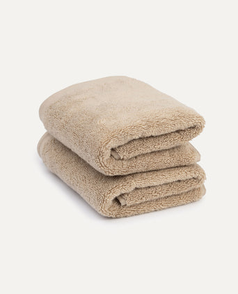 Guest towel zero-twist cotton 40x60 cm (2 pcs) | Latte