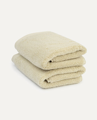Guest towel zero-twist cotton 40x60 cm (2 pcs) | Pebble Beach