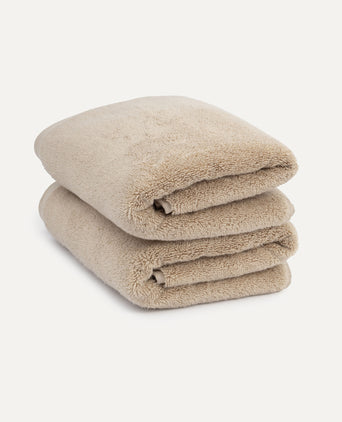 Towel zero-twist cotton 50x100 cm (2 pcs) | Latte