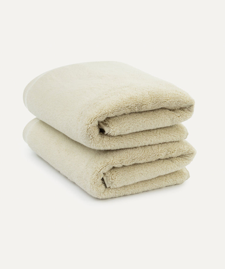 Towel zero-twist cotton 50x100 cm (2 pcs) | Pebble Beach