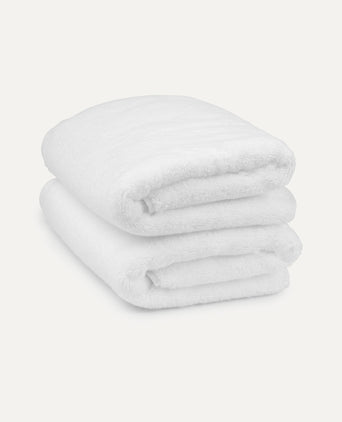Towel zero-twist cotton 50x100 cm (2 pcs) | White