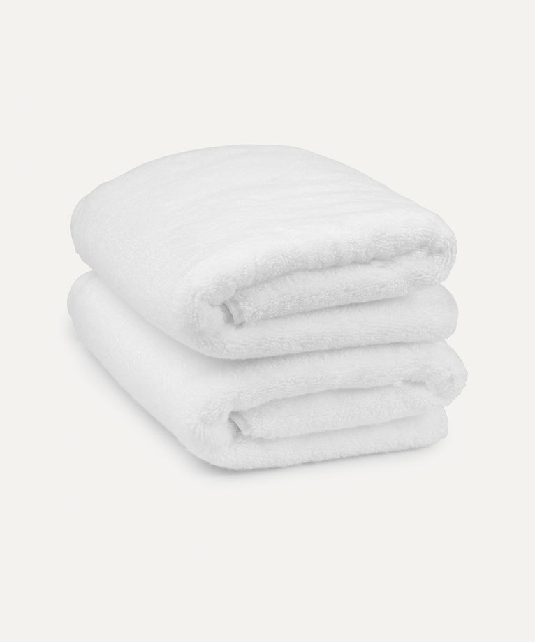 Towel zero-twist cotton 50x100 cm (2 pcs) | White