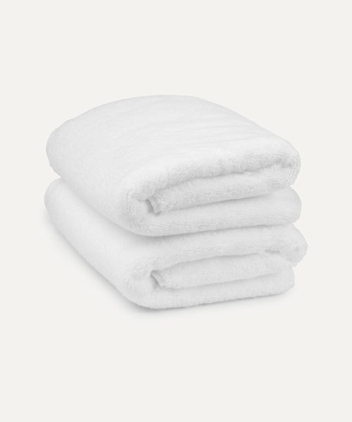 Towel zero-twist cotton 50x100 cm (2 pcs) | White | DOUXE Hotel Luxury