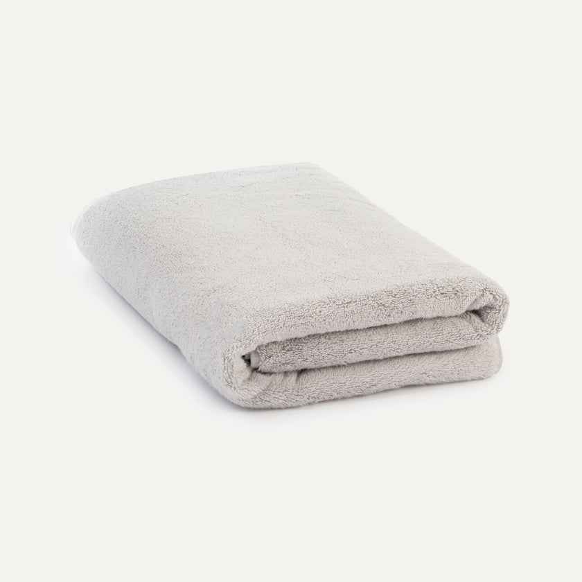 Towel zero-twist cotton 100x180 cm | Silver Grey
