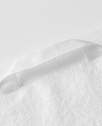 2x Zero-Twist Cotton Towels 70x140 cm | White