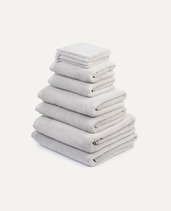 Towel set Spa Complete (10 pcs) | Silver Grey