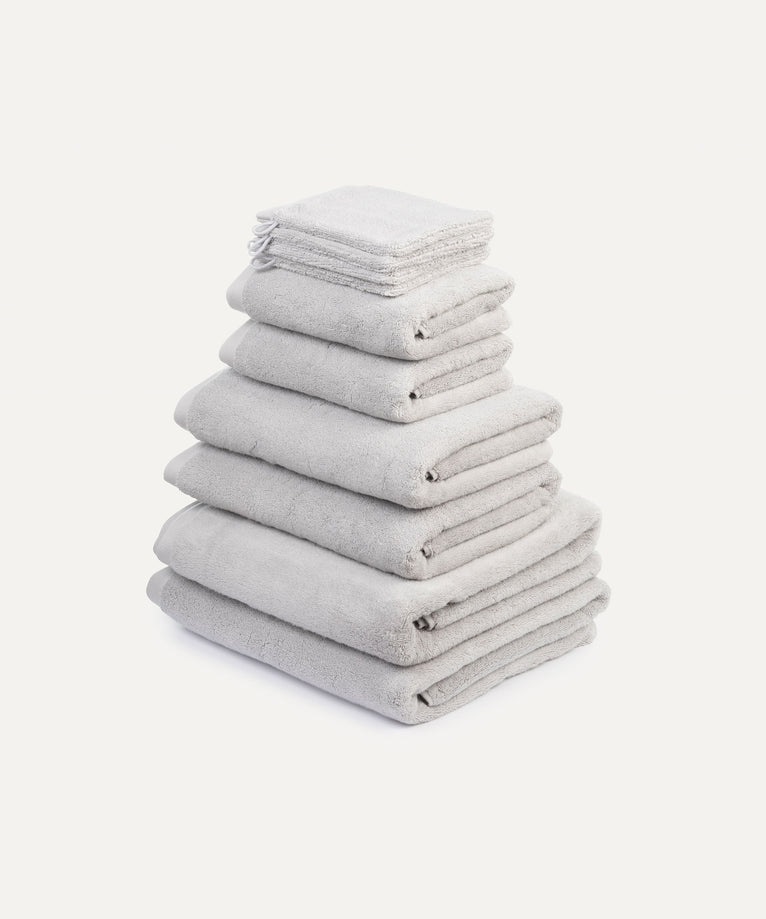 Towel set Spa Complete (10 pcs) | Silver Grey