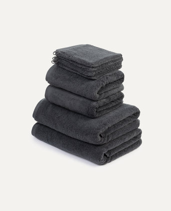 Towel set Deluxe (8 pcs) | Anthracite