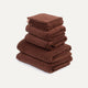 Towel set Deluxe (8 pcs) | Chestnut