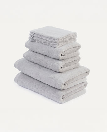 Towel set Deluxe (8 pcs) | Silver Grey