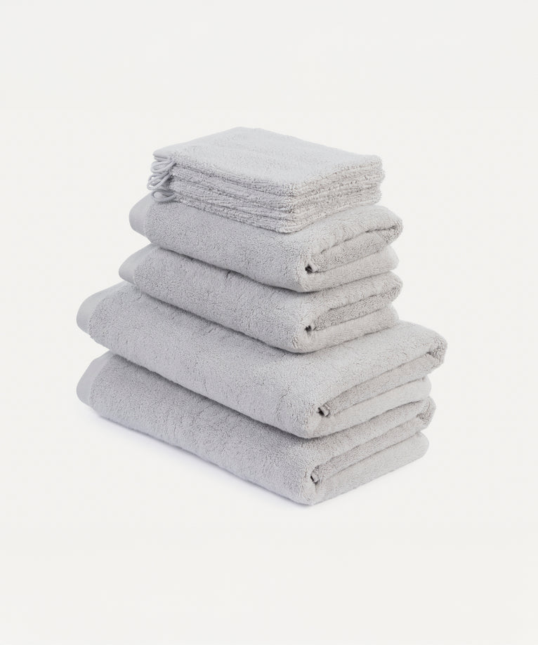 Towel set Deluxe (8 pcs) | Silver Grey