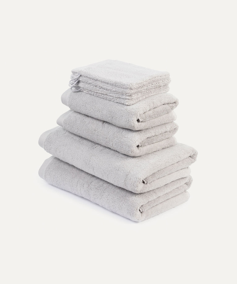 Towel set Deluxe (8 pcs) | Silver Grey