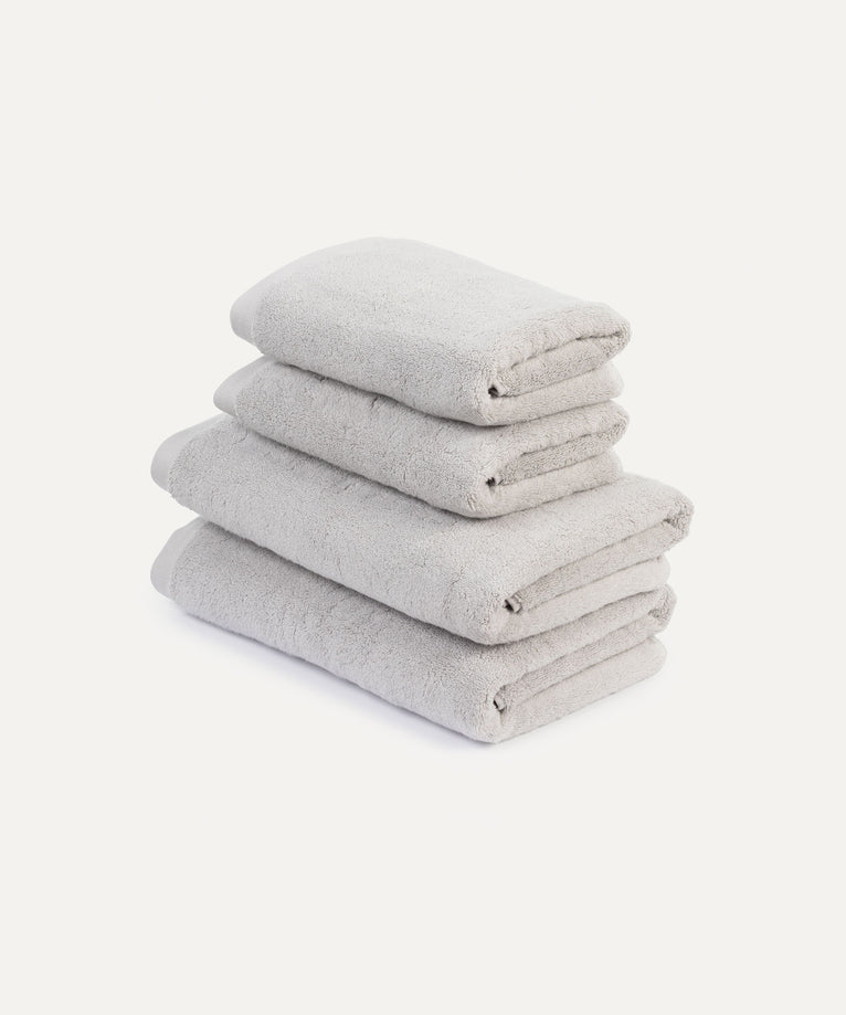 Towel set Essential (4 pcs) | Silver Grey