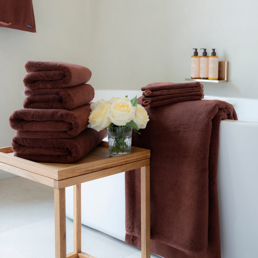 Towel set Spa Complete (10 pcs) | Chestnut