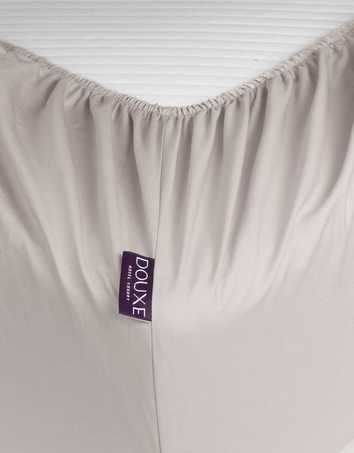 Fitted Sheet Egyptian Cotton Percal 400TC | Greige