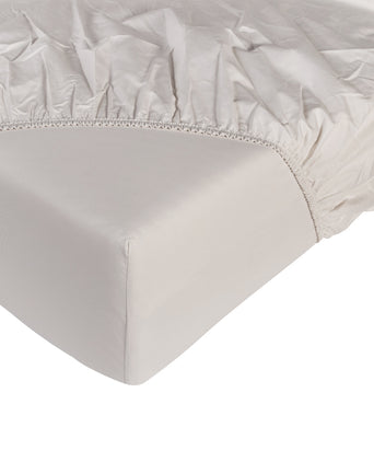 Fitted Sheet Egyptian Cotton Percal 400TC | Greige