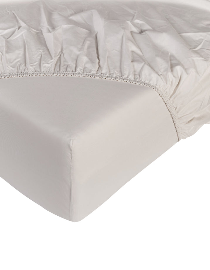 Fitted Sheet Egyptian Cotton Percale 400TC | Greige