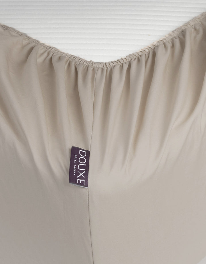 Fitted Sheet Egyptian Cotton Percal 400TC | Latte