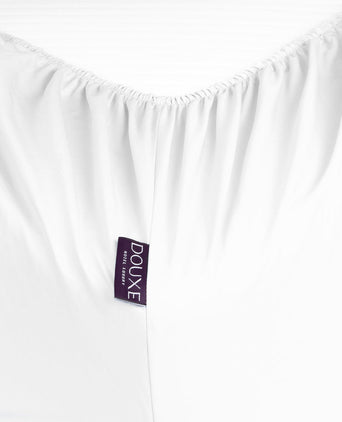 Kids Fitted Sheet Egyptian Cotton Percale 400TC White - Petit Hôtel