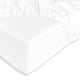 Egyptian Cotton Fitted Sheet Percal 400TC | White