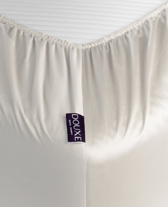 Egyptian Cotton Fitted Sheet Sateen 400TC | Cream