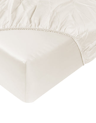 Egyptian Cotton Fitted Sheet Sateen 400TC | Cream