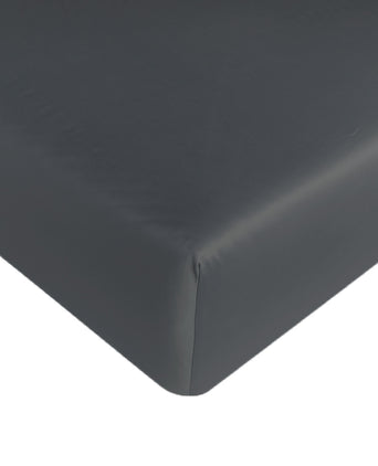 Egyptian Cotton Fitted Sheet Sateen 400TC | Stormy Grey