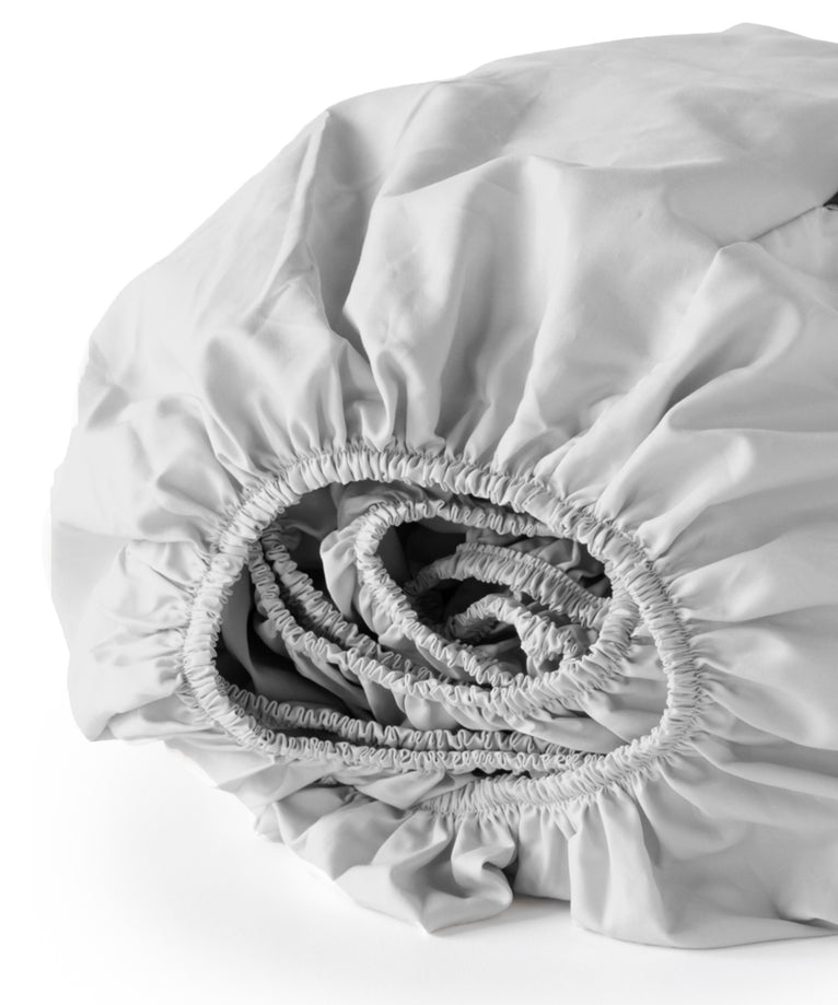 Duvet Cover Set & Fitted Sheet Percale | Silver Grey