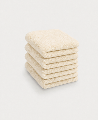 Guest towel zero-twist cotton 30x30 cm (4 pcs) | Cream
