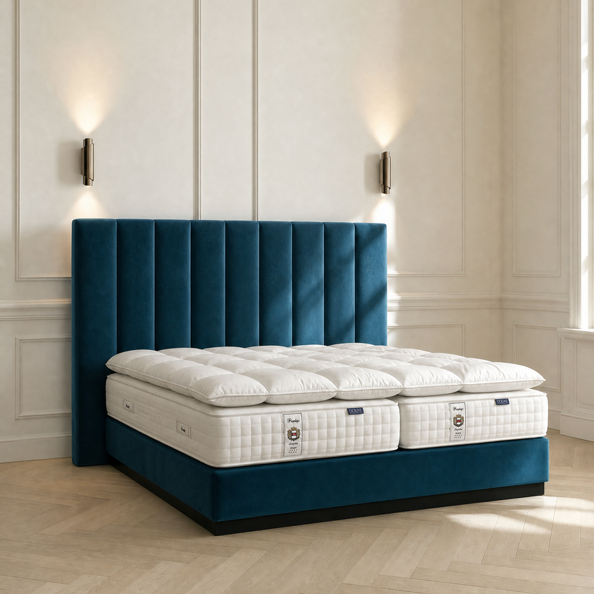 Otello Hotel Bed with Souplesse Mattresses & Prestige Featherbed | 200×200 cm | Outlet