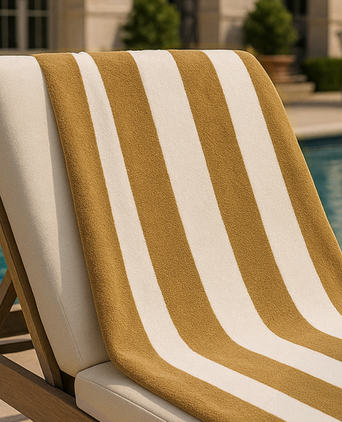 DOUXE Hotel Beach Towel Mustard 100x180 cm