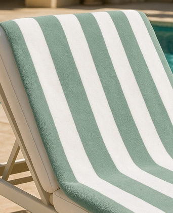 DOUXE Hotel Beach Towel Sage Green 100x180 cm