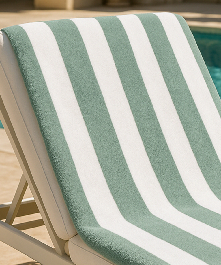 DOUXE Hotel Beach Towel Sage Green 100x180 cm