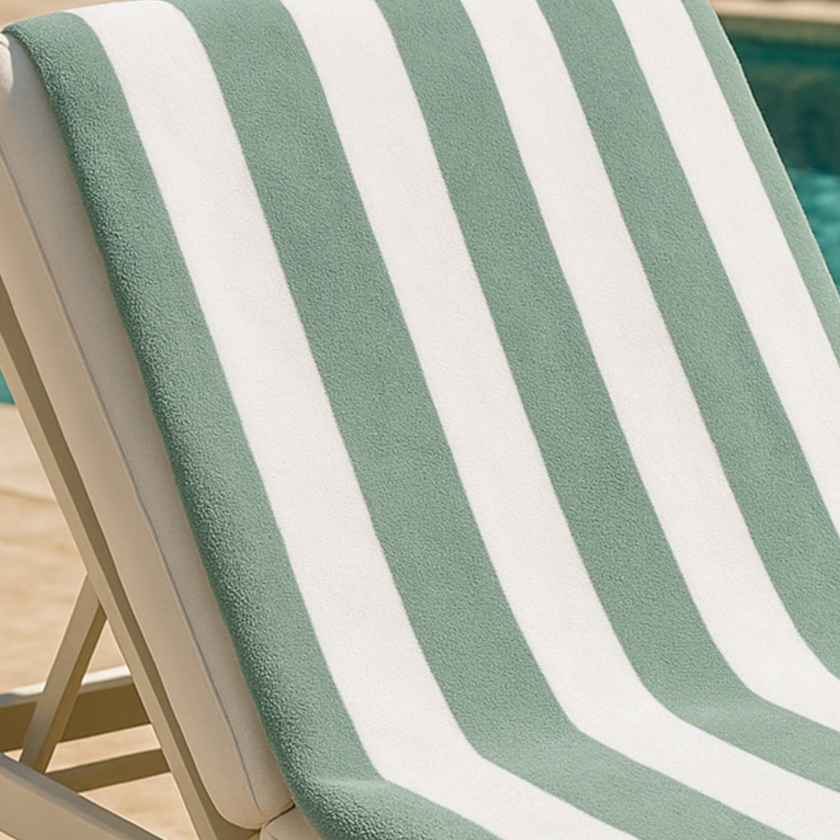 DOUXE Hotel Beach Towel Sage Green 100x180 cm