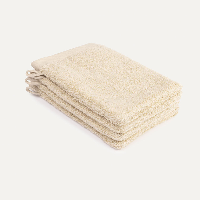 Washcloth Cream 16x21 cm | Set of 4