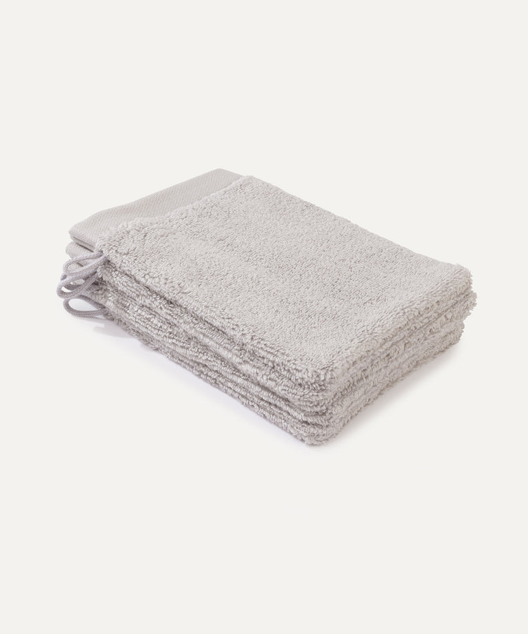 Washcloth Silver Grey 16x21 cm | Set of 4